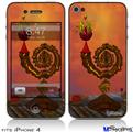 iPhone 4 Decal Style Vinyl Skin - The Wizards Table (DOES NOT fit newer iPhone 4S)